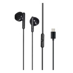 AWEI PC-25T fülhallgató SZTEREO Type-C, felvevő gomb, FEKETE