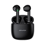 AWEI T26 PRO bluetooth fülhallgató SZTEREO (v5.3, TWS, aktív zajszűrő, vízálló + töltőtok) FEKETE