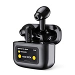 AWEI T56 Bluetooth fülhallgató SZTEREO v5.4, érintőkijelző + töltőtok, FEKETE