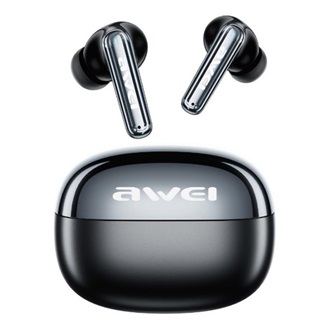 AWEI T92 ANC PRO bluetooth fülhallgató SZTEREO v5.4, mikrofon + töltőtok, FEKETE
