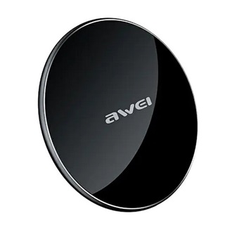 Awei W8 10W univerzális hálózati töltő (10W, gyorstöltő, wireless, ultravékony) fekete