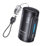 AWEI WP-117 powerbank 3 Type-C aljzat (10000mAh, 22.5W, PD gyorstöltő + Type-C kábel) FEKETE
