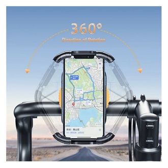 AWEI X29 kerékpáros telefontartó kormányra rögzíthető, 4.7 - 6.7" méret, FEKETE