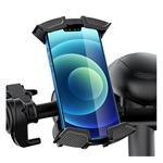 AWEI X47 kerékpáros telefontartó kormányra rögzíthető, 4.7 - 6.7" méret, FEKETE