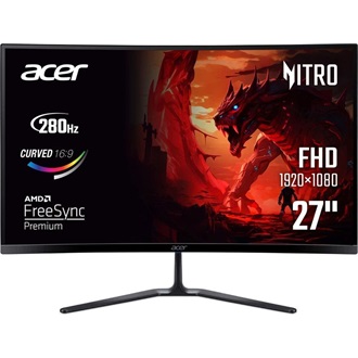 Acer Nitro ED270Zbmiipx 27" VA LED gaming monitor fekete 280Hz FreeSync Premium