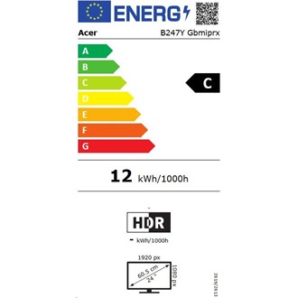 Acer Vero B247YGbmiprx 23.8" IPS LED monitor fekete 120Hz