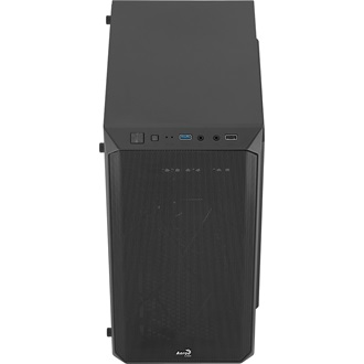 Aerocool CS-107 Mesh táp nélküli ablakos MT Mini Tower számítógépház fekete