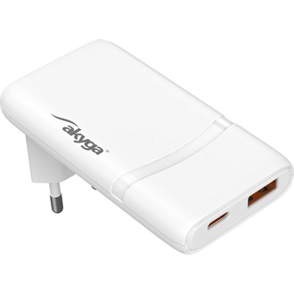 Akyga AK-CH-31 GaN 65W univerzális hálózati töltő adapter fehér (QC4+)