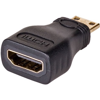 Akyga AK-AD-04 HDMI mini C -> HDMI M/F adapter fekete