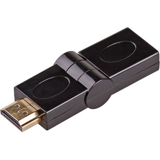 Akyga AK-AD-40 HDMI 1.4 M/F adapter fekete 180°