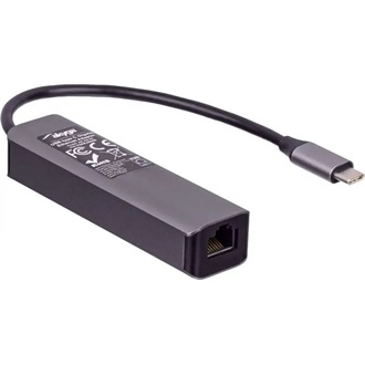 Akyga AK-AD-66 1Gb/s USB-C RJ45 hálózati adapter +3 portos USB 3.0 HUB