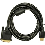 Akyga AK-AV-11 DVI-D - HDMI 1.4 M/M video jelkábel 1.8m fekete