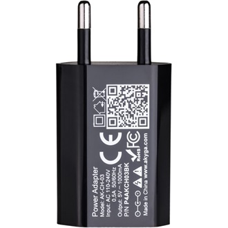 Akyga AK-CH-03BK univerzális hálózati töltő adapter fekete