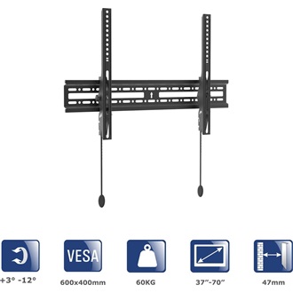 Akyga AK-MB-07 37"-70" monitor TV fali tartó fekete