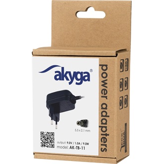 Akyga AK-TB-11 9W notebook hálózati töltő adapter fekete 5,5×2,1mm