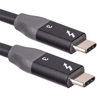 Akyga AK-USB-34 Thunderbolt 3 -> Thunderbolt 3 M/M adatkábel 1.5m fekete