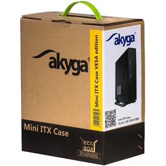 Akyga AK-100-01BK 60W Mini-ITX számítógépház fekete