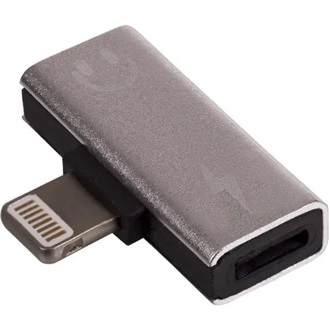 Akyga AK-AD-64 Lightning -> 2db Lightning M/F adapter ezüst