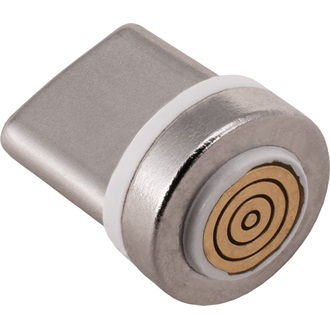 Akyga AK-AD-68 magnetic USB -> USB-C Male adapter szürke