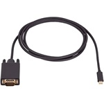 Akyga AK-AV-17 USB-C -> VGA M/M video kábel 1.8m fekete
