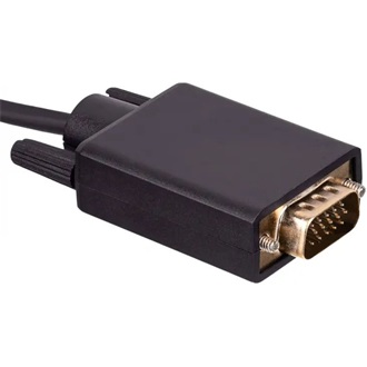 Akyga AK-AV-17 USB-C -> VGA M/M video kábel 1.8m fekete