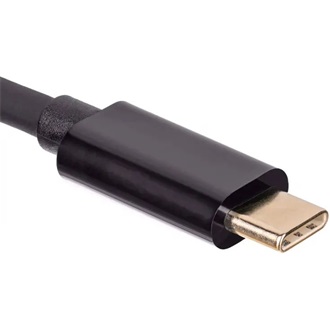 Akyga AK-AV-17 USB-C -> VGA M/M video kábel 1.8m fekete