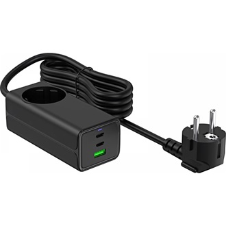 Akyga AK-CH-21 65W univerzális hálózati töltő adapter fekete