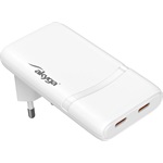 Akyga AK-CH-32 GaN 65W univerzális hálózati töltő adapter fehér (QC4+)
