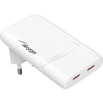 Akyga AK-CH-32 GaN 65W univerzális hálózati töltő adapter fehér (QC4+)