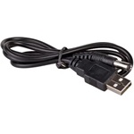 Akyga AK-DC-01 USB-A 2.0 -> DC 5.5 x 2.1mm M/M tápkábel 0.8m fekete