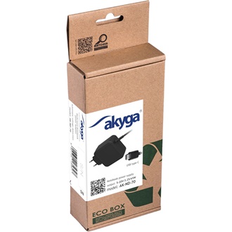 Akyga AK-ND-70 USB-C 65W notebook hálózati töltő adapter fekete (1,2m)