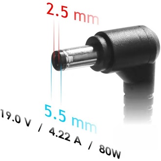 Akyga AK-ND-72 80W notebook hálózati töltő adapter (5,5x2,5mm: Fujitsu-Simens / Toshiba, Zebra printers)