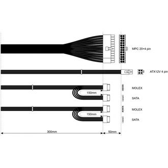Akyga AK-S1-300 SFX desktop tápegység 300W BOX
