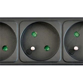 Akyga AK-SP-05U 5db villásdugó CEE 7/5 (FR) elosztó 1.5m fekete