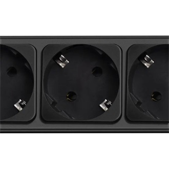 Akyga AK-SP-06A Surge Protector 5db villásdugó CEE 7/3 (EU) elosztó 1.8m fekete