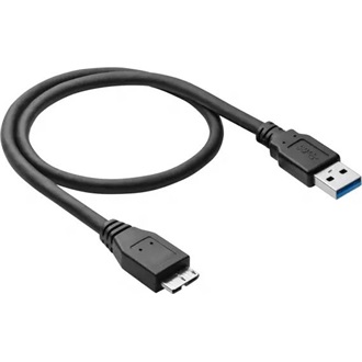 Akyga AK-USB-26 USB-A 3.0 -> USB-B 3.0 micro M/M adatkábel 0.5m fekete
