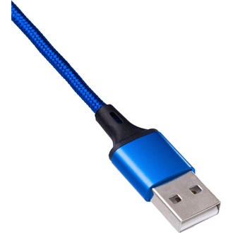 Akyga AK-USB-27 USB-A 2.0 -> Lightning USB-C USB-B 2.0 micro M/M adatkábel 1.2m kék