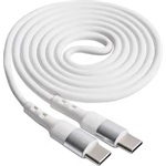 Akyga AK-USB-40 USB-C -> USB-C M/M adatkábel 1m fehér 60W