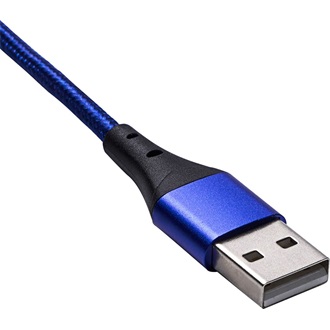 Akyga AK-USB-43 magnetic USB-C -> USB-A 2.0 M/M adatkábel 2m kék 18W