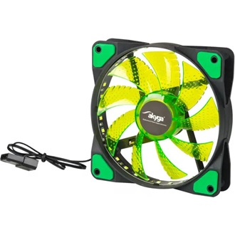 Akyga AW-12E rendszerhűtő ventilátor zöld