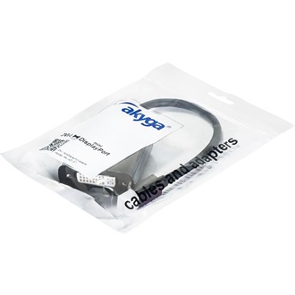 Akyga AK-AD-37 Mini DisplayPort -> DVI-I M/F adapter 0.15m fekete