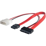 Akyga SATA Molex Power 4pin -> Slimline SATA F/F adapter 0.2m
