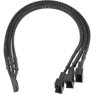 Akyga Power 4pin PWM 2db Power 4pin PWM -> 1db Power 3pin PWM F/M tápkábel 0.25m fekete