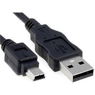 Akyga AK-USB-03 USB-A 2.0 -> USB-B 2.0 mini 5pin M/M adatkábel 1.8m fekete