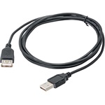 Akyga AK-USB-07 USB-A 2.0 -> USB-A 2.0 M/F hosszabbító 1.8m fekete