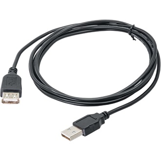 Akyga AK-USB-07 USB-A 2.0 -> USB-A 2.0 M/F hosszabbító 1.8m fekete