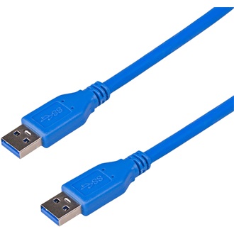 Akyga AK-USB-14 USB-A 3.0 -> USB-A 3.0 M/M adatkábel 1.8m kék