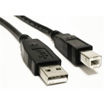 Akyga USB-A 2.0 -> USB-B 2.0 M/M adatkábel 5m fekete