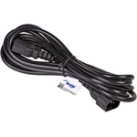 Akyga AK-PC-07A C14 -> C13 M/F tápkábel hosszabbító 3m fekete