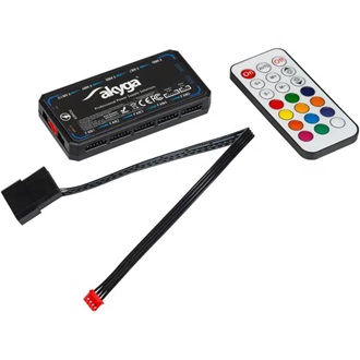 Akyga LED Fan Controller multi-color LED vezérlő modul